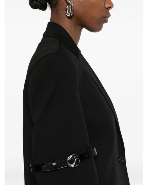 Coperni Black Belt-Detail Blazer