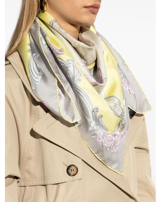 Foulard Cameo Grande di Versace in Gray