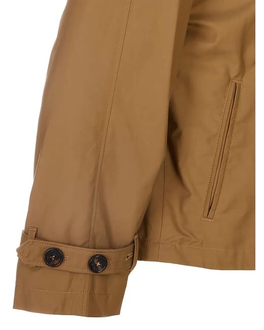 Max Mara Brown Double-Breasted Buttoned Jacket