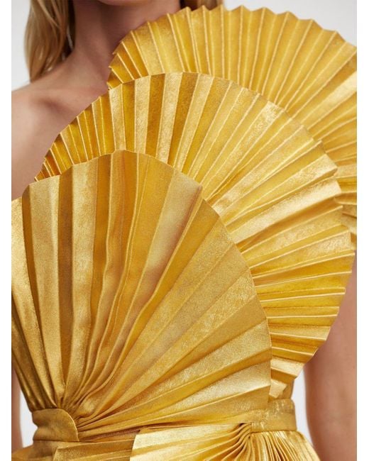 Acler Yellow Abbotsford Mini Dress