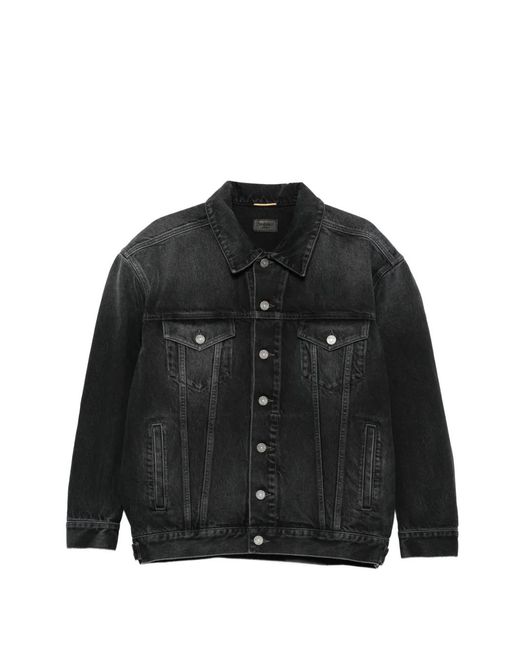 Saint Laurent Black Oversized Denim Jacket