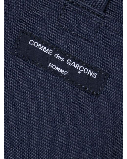 Comme des Garçons Blue Logo-appliqué Messenger Bag for men