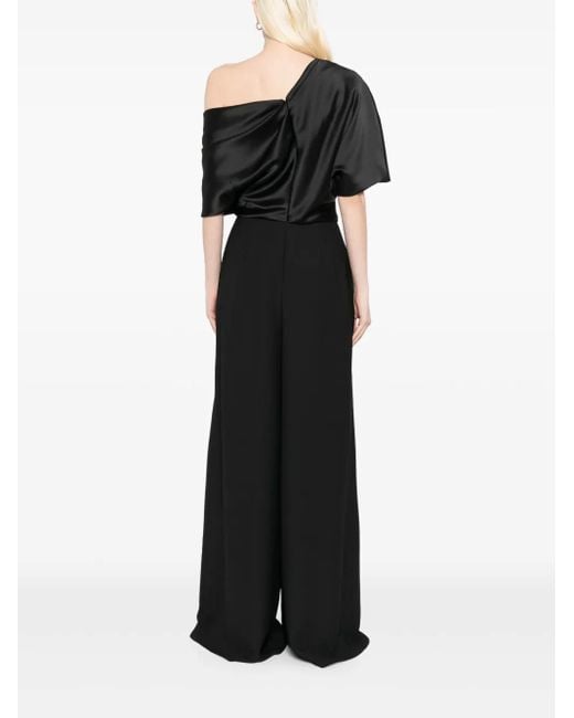 Amsale Black The Slouch Jumpsuit