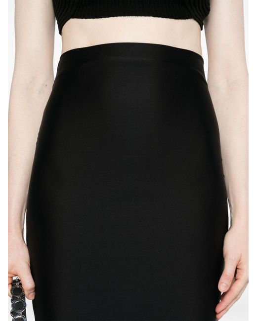 Atu Body Couture Black Fishtail Maxi Skirt