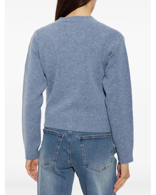 A.P.C. Blue Logo-Detail Cardigan