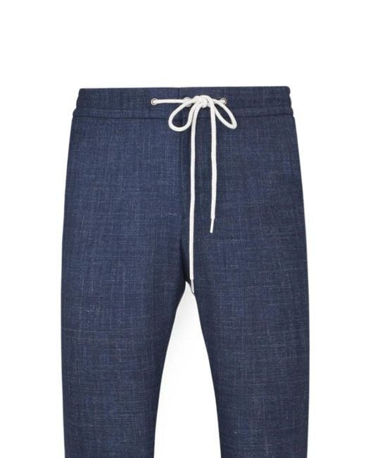 Tombolini Blue Zero Gravity Drawstring-Waist Trousers for men