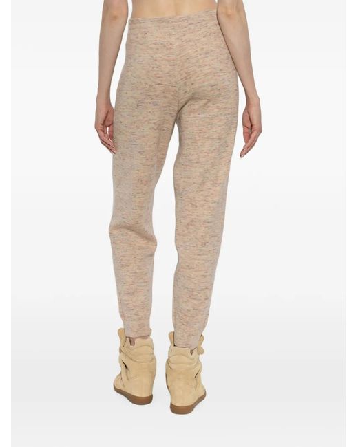 Isabel Marant Natural Kira Drawstring Track Pants