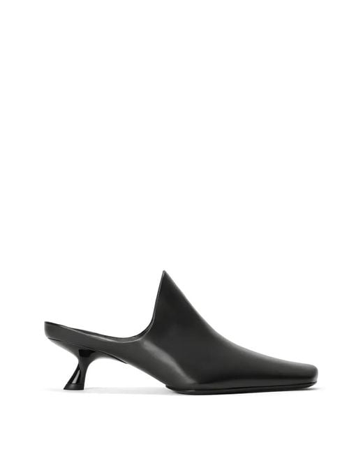 Loewe Black Emily Leahter Mules