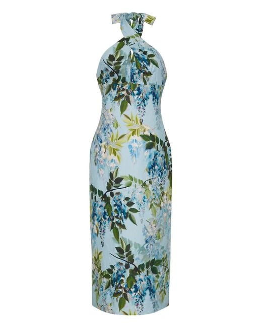 Cara Cara Women's Blue Perla Floral-Print Halterneck Dress -  www.huisjespecht.nl