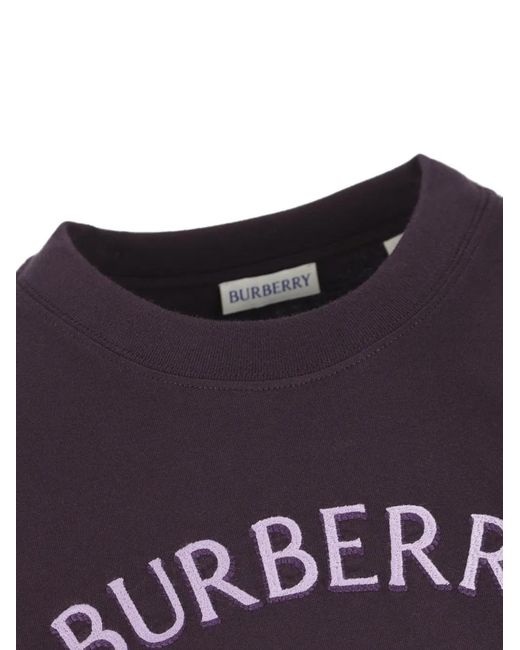 Burberry Blue Knight Check Cotton T-Shirt