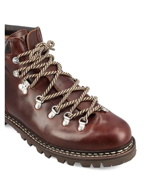 Paraboot Brown Avoriaz Leather Lace-Up Boots for men