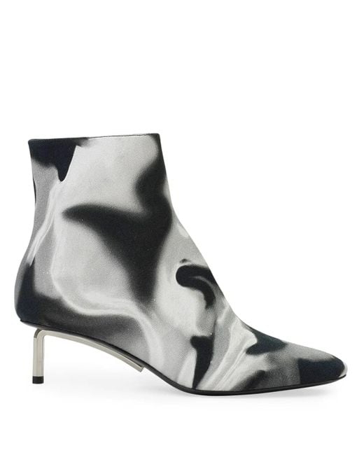Off-White c/o Virgil Abloh Black Liquid Melt Allen Stiefeletten 50Mm
