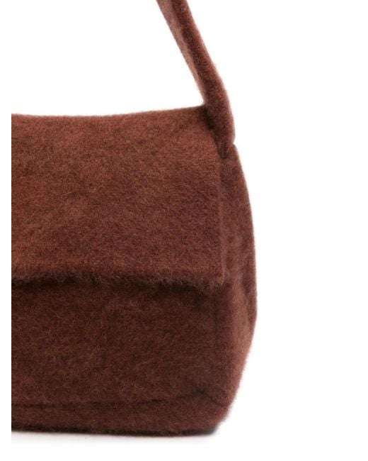 AYA MUSE Brown Textured Shoulder Bag