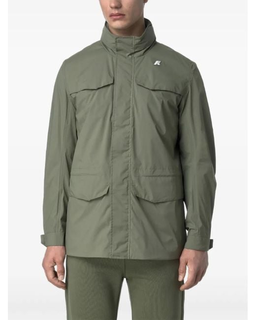 K-Way Green Manuel Multi-Pocket Jacket for men