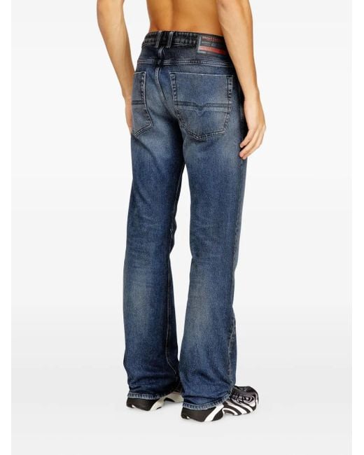 DIESEL Blue Bootcut Jeans Low Waist 2007 Zatiny for men