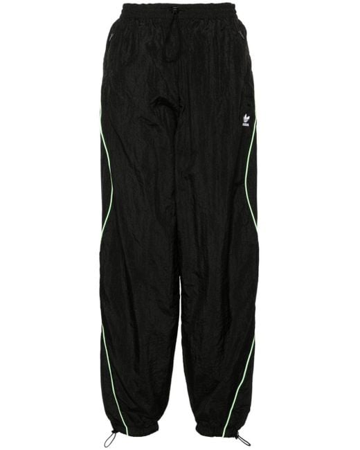 Adidas Black Parachute Crinkled Track Trousers