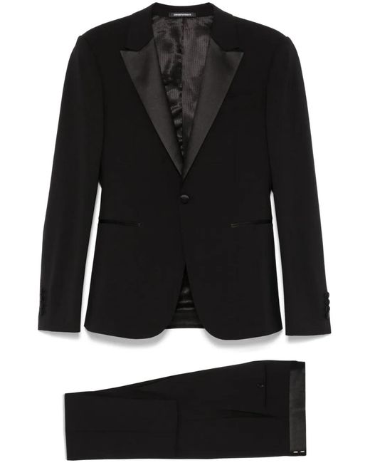 Emporio Armani Black Dinner Suit for men