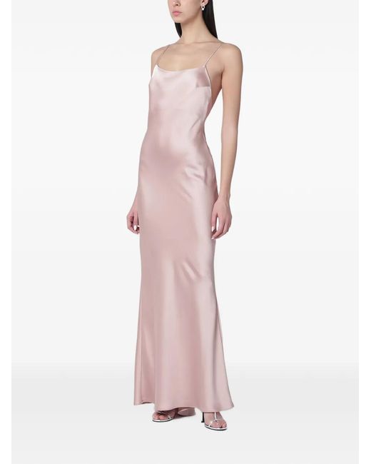 ANDAMANE Pink Ninfea Slip Maxi Dress