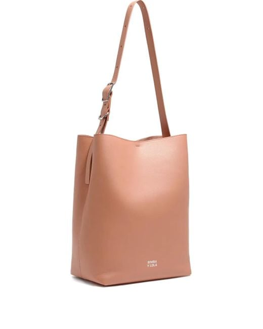 Bimba Y Lola Pink Medium Carlino Tote Bag