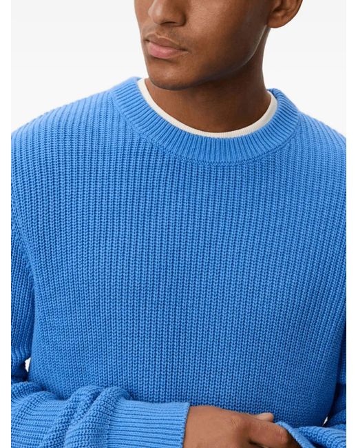 Les Deux Blue Gary Ribbed Sweater for men