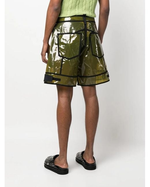 DSquared² Yellow Transparent-Design Shorts for men