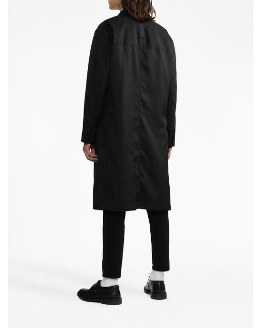 Single-breasted notched-lapels coat di Comme des Garçons in Black da Uomo