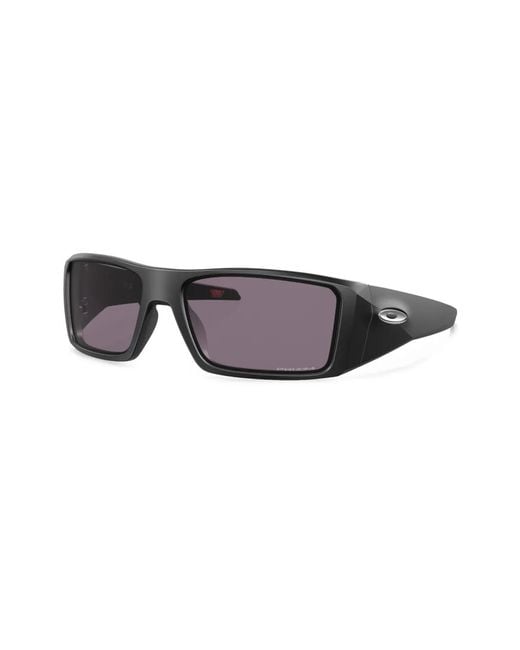 Oakley Black Heliostat Rectangle-Frame Sunglasses