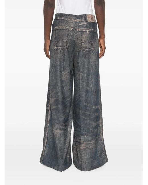 Bye Gray Faded Palazzo Pants