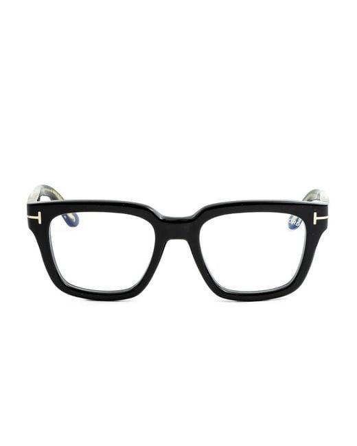Tom Ford Black Square-Frame Glasses for men