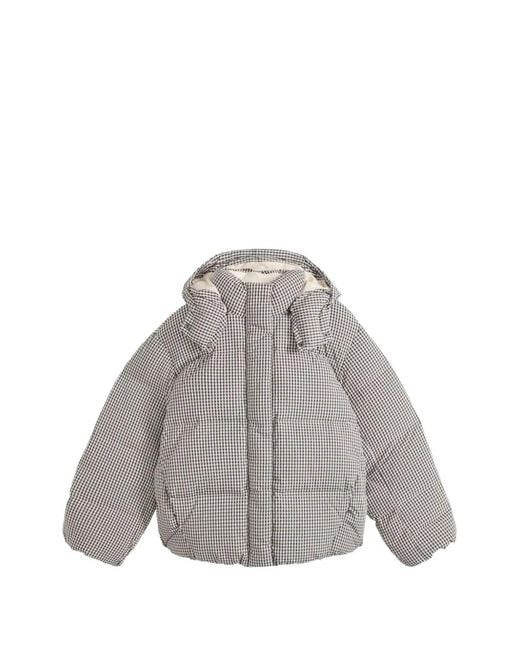 Levi's Gray Tate Bubble Gingham Puffer Jacket