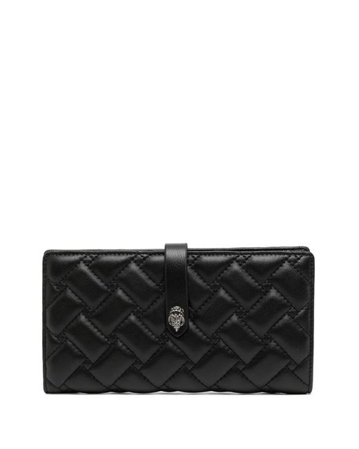 Kurt Geiger Black Quilted Leather Wallet