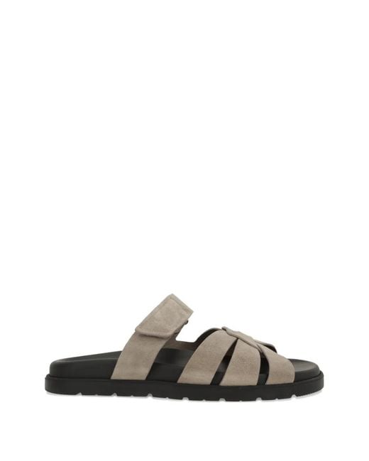 Doucal's White Matilde Leather Sandals