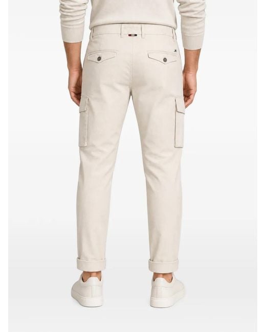 Mason's White Pleated Cargo Pants for men