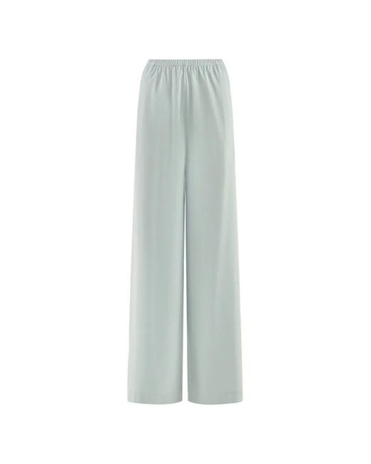 12 STOREEZ White Mica Mercerised Cotton Trousers