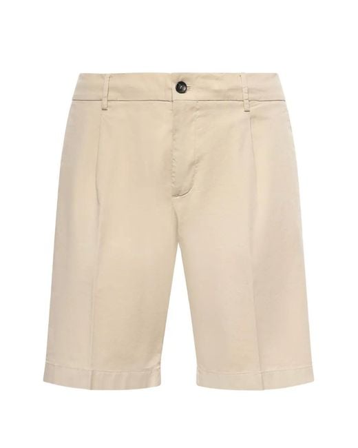 BE ABLE Natural Pleated-Detail Shorts for men