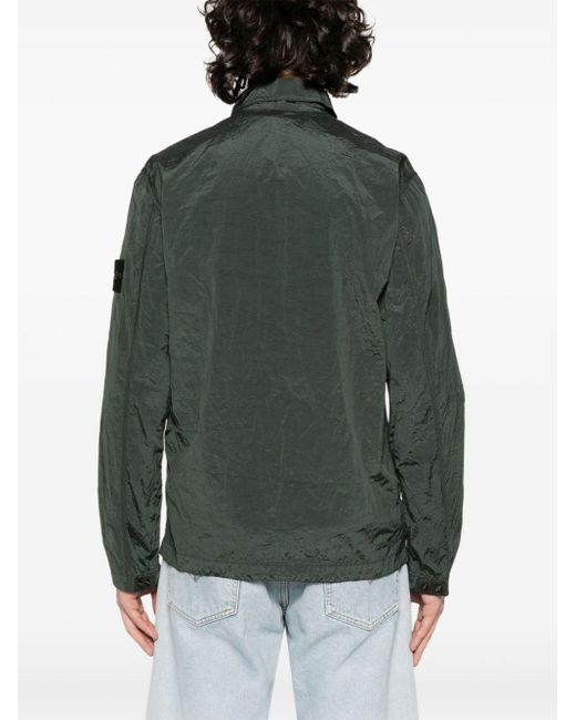 Stone Island Green Compass-badge Shell Jacket for men
