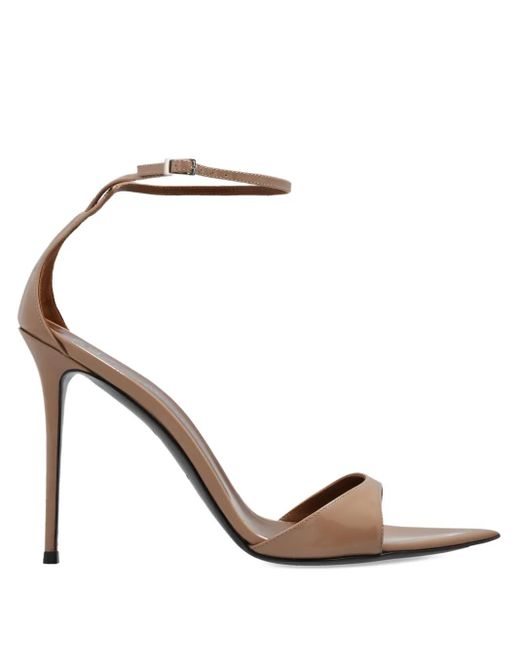 Giuseppe Zanotti Metallic 110Mm Pointed-Toe Ankle-Strap Sandals