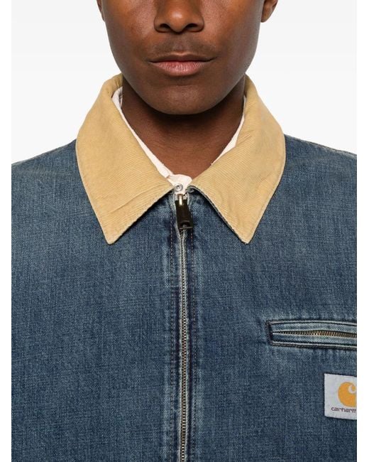 Carhartt Blue Og Detroit Denim Jacket for men