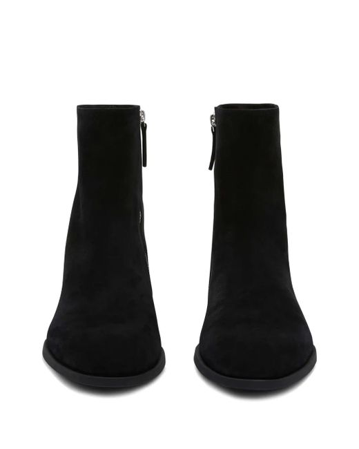 Jil Sander Black Suede Ankle Boots for men