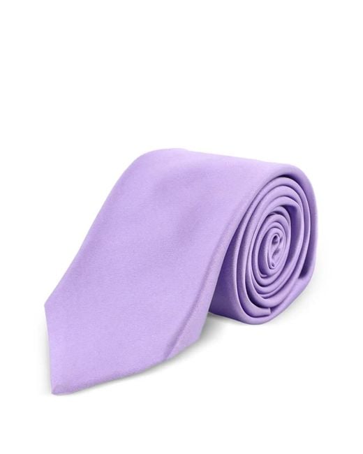 Kiton Purple Silk Tie for men