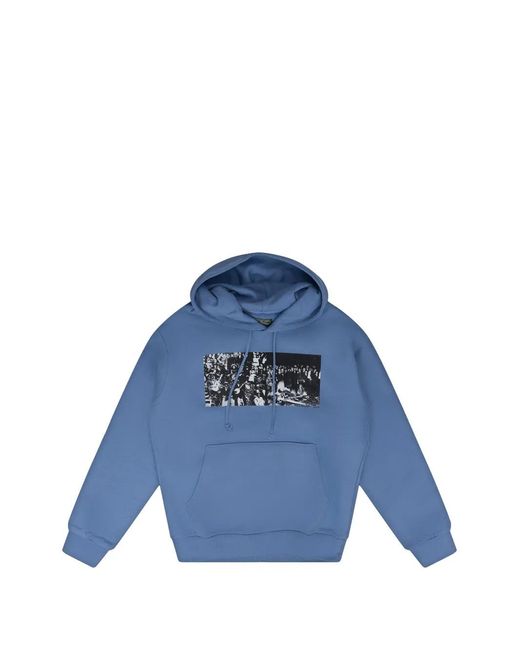DENIM TEARS Blue Srca Graphic 2 Hoodie for men