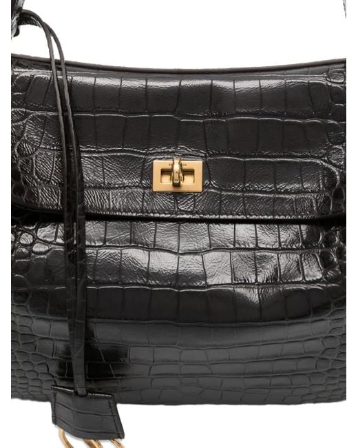 Balenciaga Black Medium Rode Tote Bag