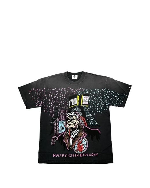 Warren Lotas Black Graphic-Print Short-Sleeve T-Shirt for men