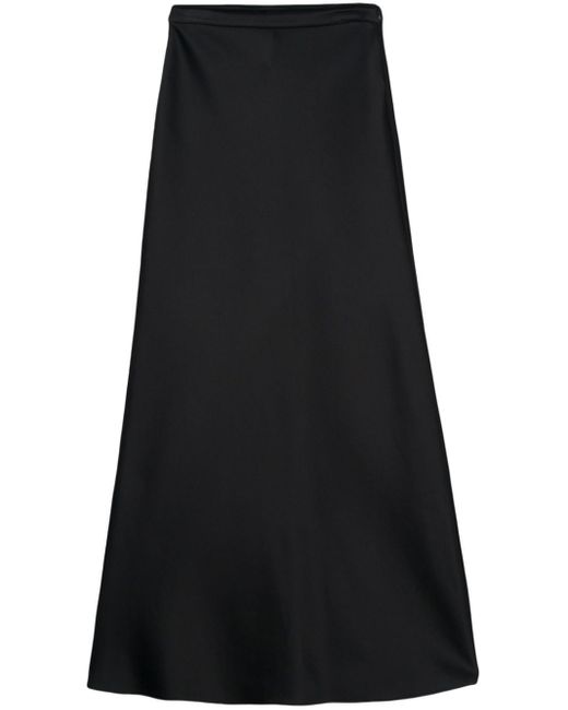 Falda larga Clavier de jersey de mezcla de algodon Max Mara de color Black