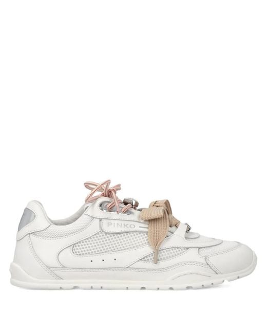 Pinko White Flat Shoes
