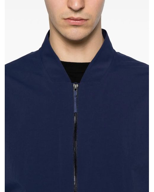 Veilance Blue Diode Zip-Up Bomber Jacket for men