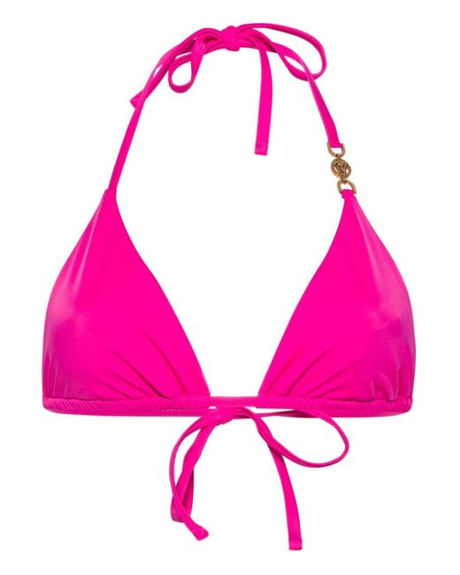Top de bikini Medusa '95 Versace de color Pink