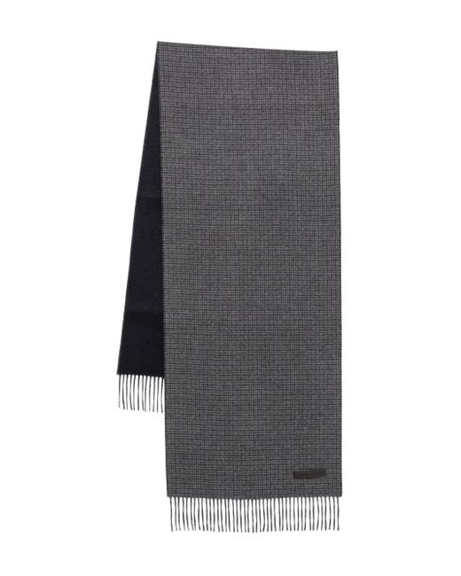 Sciarpa A Quadri di Zegna in Gray da Uomo