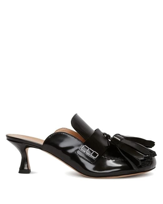J.W. Anderson Black Mules Aus Leder