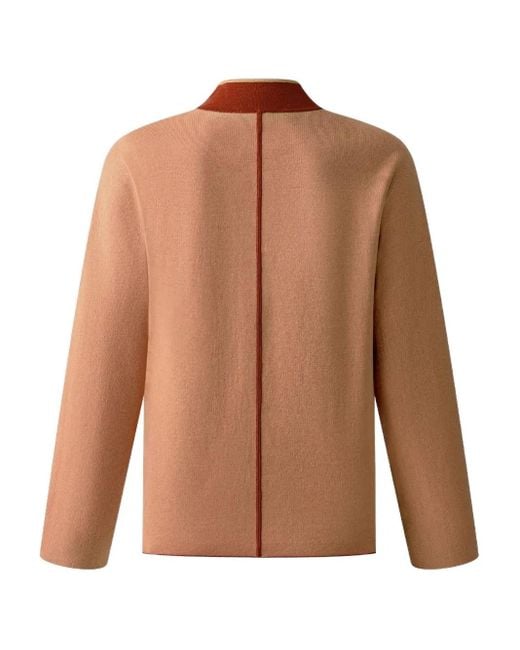 Shanghai Tang Red Reversible Buttoned Cardigan